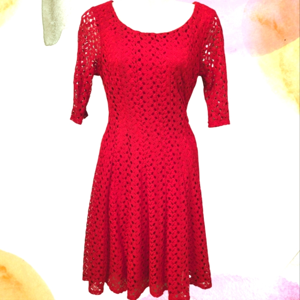 Cocktail red dress size 4